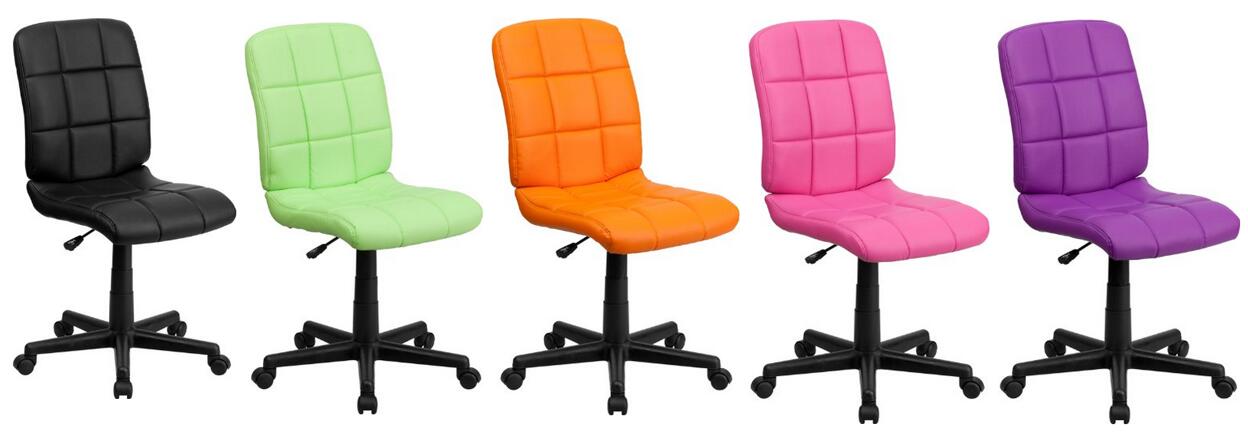 Peachy Ideas Colorful Office Chairs Best Choices Mid Back On The Market  Rated Black Quilted Vinyl