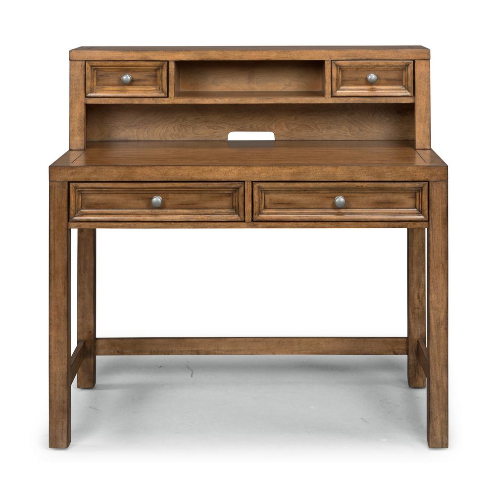 Home Styles Sedona Brown Student Desk and Hutch