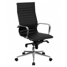 BTOD High Back Leather Conference Chair Available In Black or White