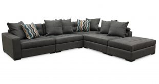 Contemporary Granite Gray 4 Piece Sectional Sofa - Noah | RC Willey  Furniture Store