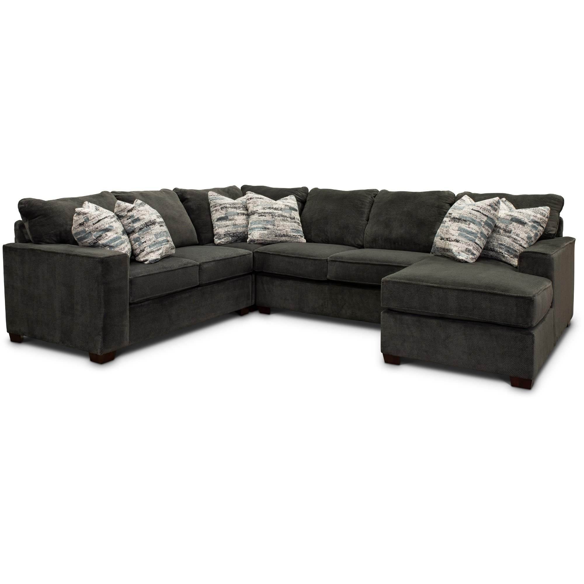 Dark Gray 4 Piece Sectional Sofa with LAF Loveseat - Autumn | RC Willey  Furniture Store