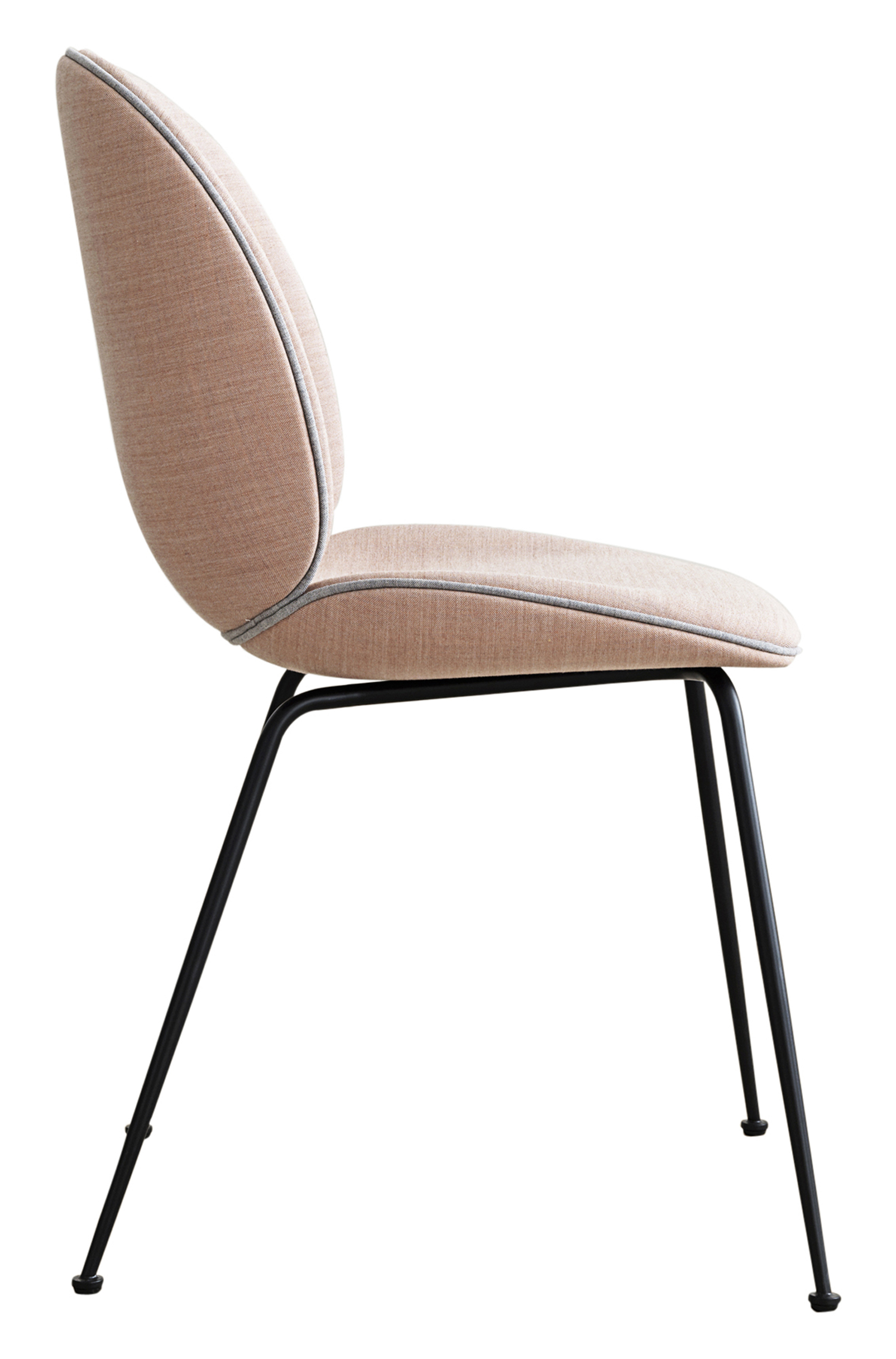 Zoom image Beetle Dining Chair Contemporary, MidCentury Modern, Metal,  Leather, Upholstery Fabric, Dining