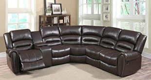 Amazon.com: U.S. Livings 6-Piece Dark Brown Faux Leather Modern