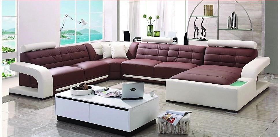 S182 Contemporary Sectional w/LAF Loveseat/RAF Chaise by Titanic Furniture