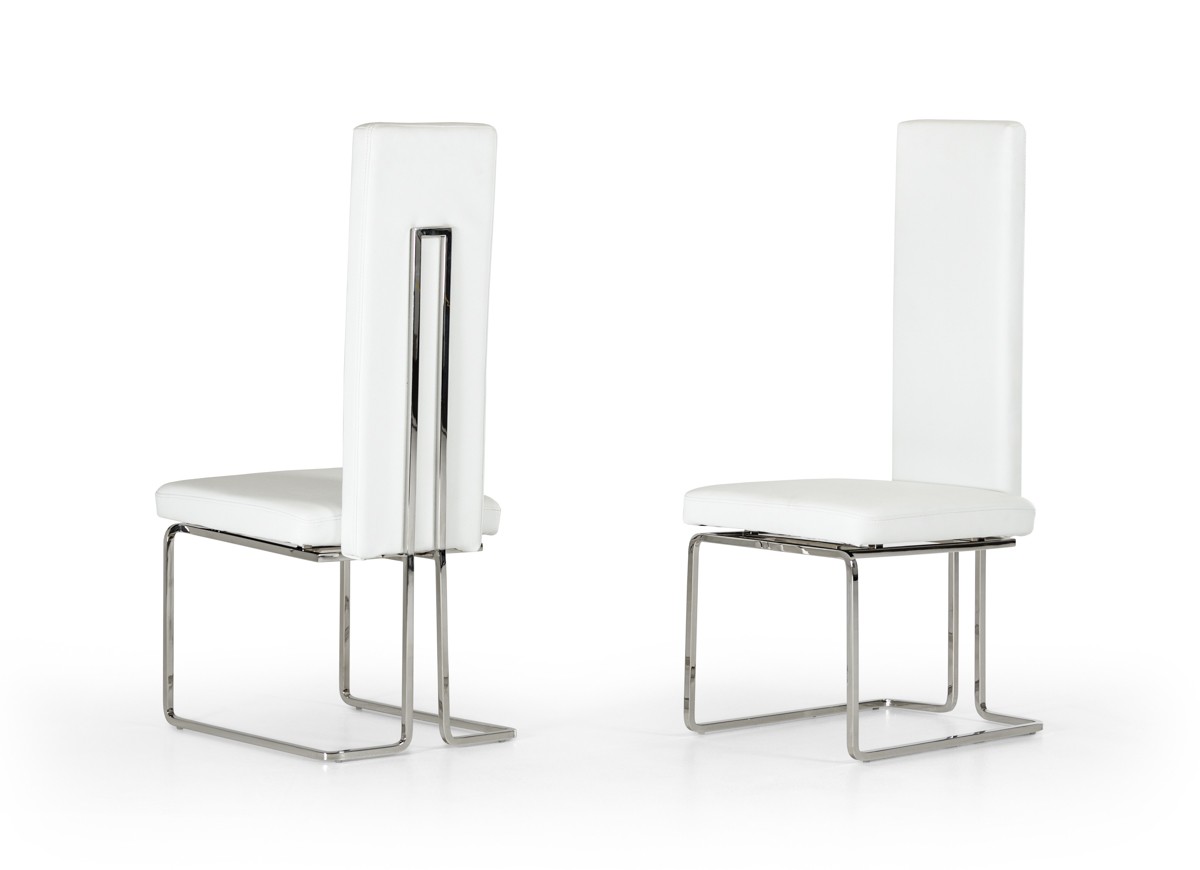 Arcadia - Modern White Dining Chair (Set of 2)