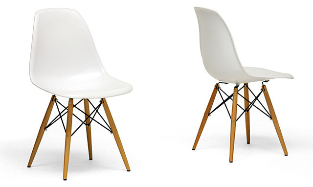 White Modern Dining Chair Using Wooden Accent Base Leg And Unique With  Regard To Chairs Idea 10