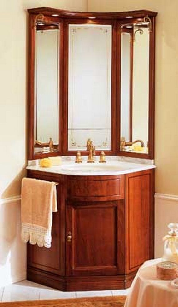 corner vanities for small bathrooms | bathroom corner vanity 1