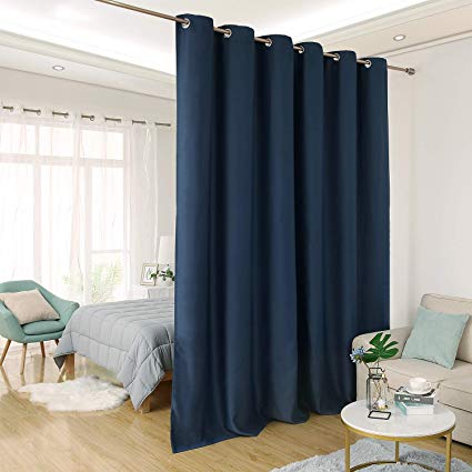 Deconovo Privacy Room Divider Curtain Thermal Insulated Blackout Curtains  Screen Partition Room Darkening Panel for Shared
