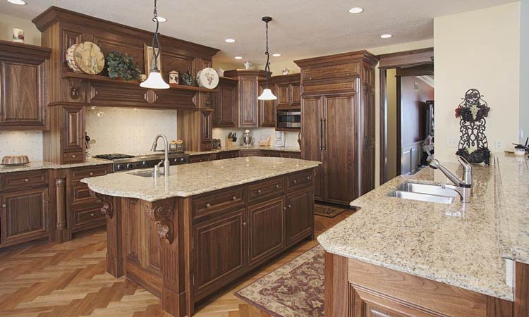 Hardwood Custom Kitchen Cabinets