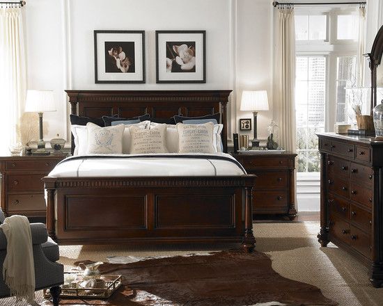 Bedroom Dark Brown Furniture Design, Pictures, Remodel, Decor and Ideas -  page 3 | Bedroom ideas | Traditional bedroom decor, Dark wood bedroom, Wood