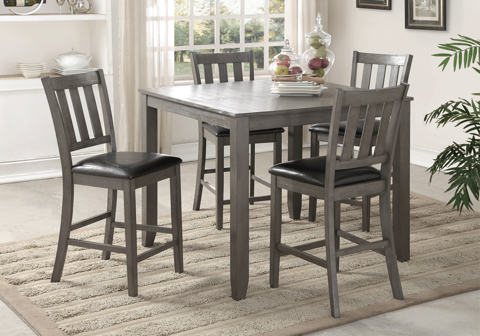 Cosgrove Grey 5pc. Counter Height Dinette Set