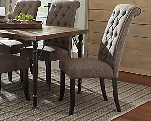 large Tripton Dining Room Chair, Graphite, rollover