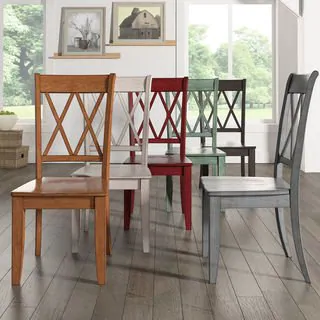 Shop Eleanor Double X Back Wood Dining Chair (Set of 2) by iNSPIRE Q  Classic - On Sale - Free Shipping Today - Overstock - 13469140