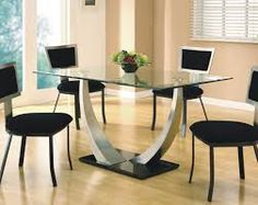 Image result for dining table designs Dinning Table, Unique Dining Tables,  Glass Dining Table