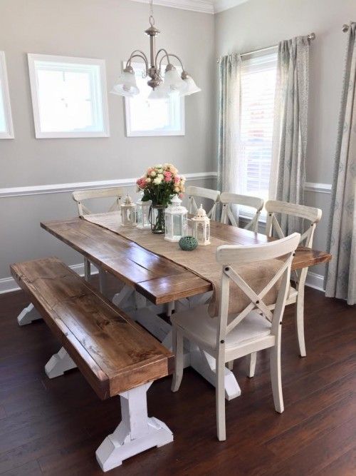 DIY Dining Table and Bench Free Plans - www.Traveller Location