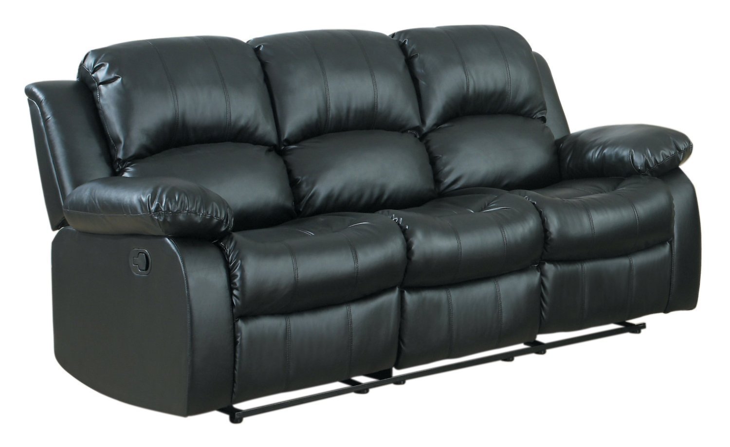 Traveller Location: Case Andrea MilanoTM Bonded Leather Double Recliner Sofa:  Kitchen & Dining