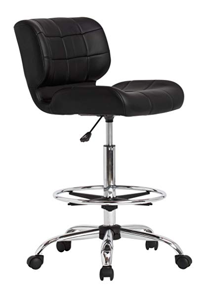 Studio Designs Modern Black Crest Drafting Chair