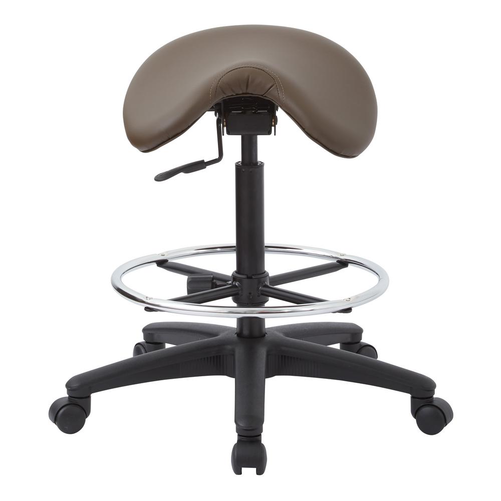 Pneumatic Drafting Chair with Dillon Java Seat Saddle Seat
