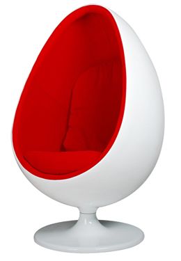 Fiberglass Egg Chair (Red Egg Chair)