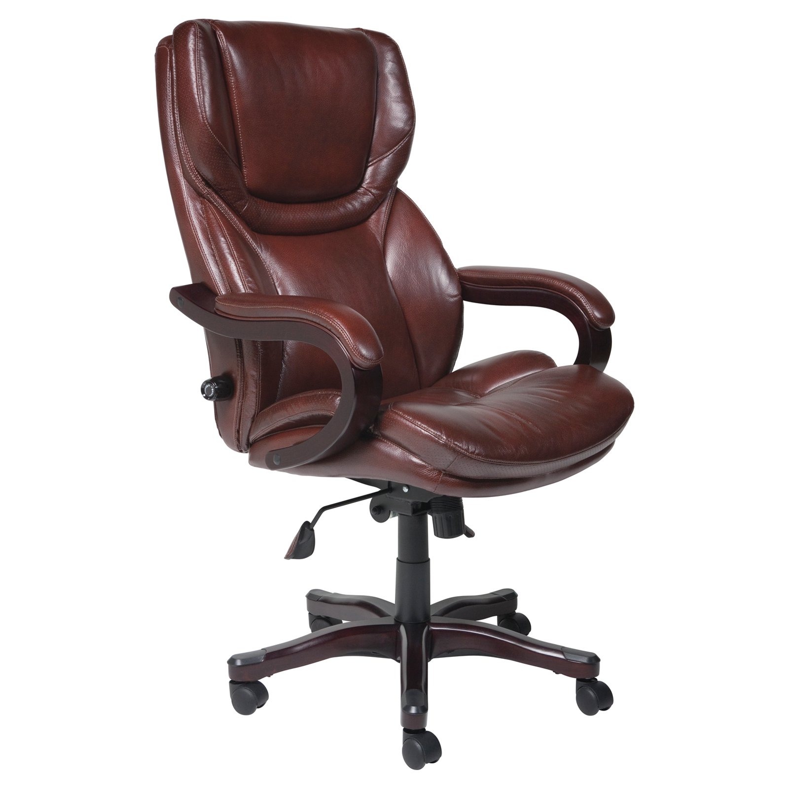Belleze Executive Reclining Office Chair High Back Faux Leather Footrest  Armchair Recline w/ Backrest Pillow, Black - Traveller Location
