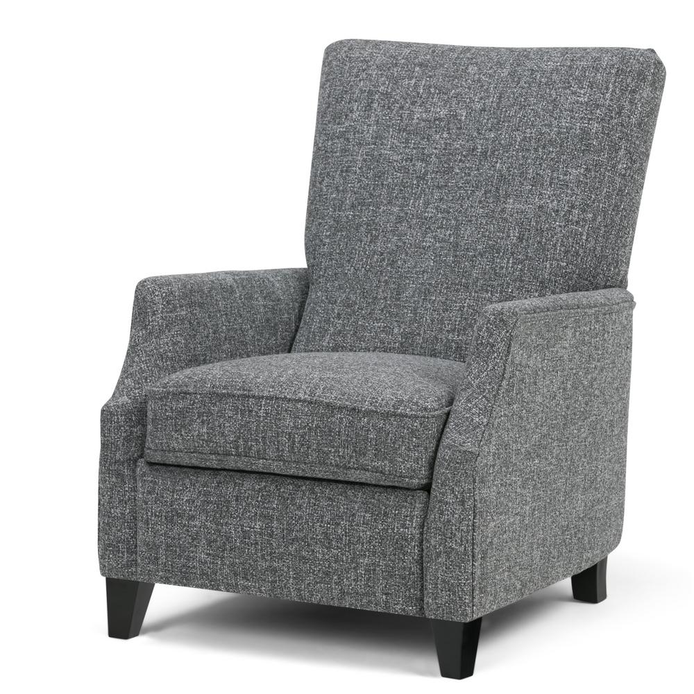 Wide Contemporary Push Arm Recliner in Grey Tweed Fabric-AXCREC-01-GT - The  Home Depot