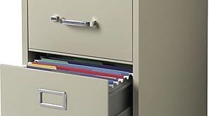 Staples 2-Drawer Letter Size Vertical File Cabinet, Putty (22-Inch) |  Staples