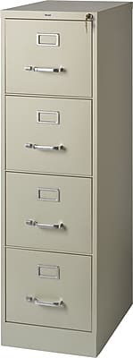 Staples 4-Drawer Letter Size Vertical File Cabinet, Putty (22-Inch) |  Staples