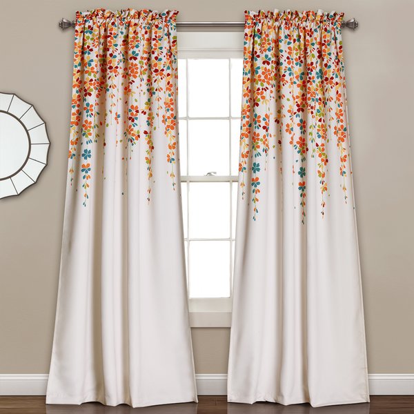 Latitude Run Cumberland Floral/Flower Room Darkening Thermal Rod Pocket  Curtain Panels & Reviews | Wayfair
