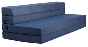 Milliard Tri-Fold Foam Folding Mattress and Sofa Bed for Guests - Queen  78x58x4.
