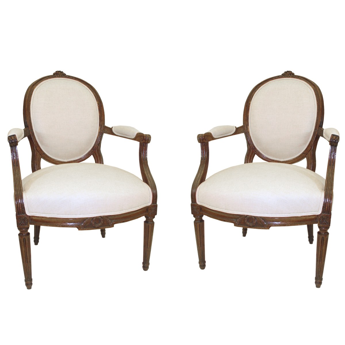 Pair of French Armchairs - Louis XV Regency Traditional Armchairs & Club  Chairs - Dering Hall