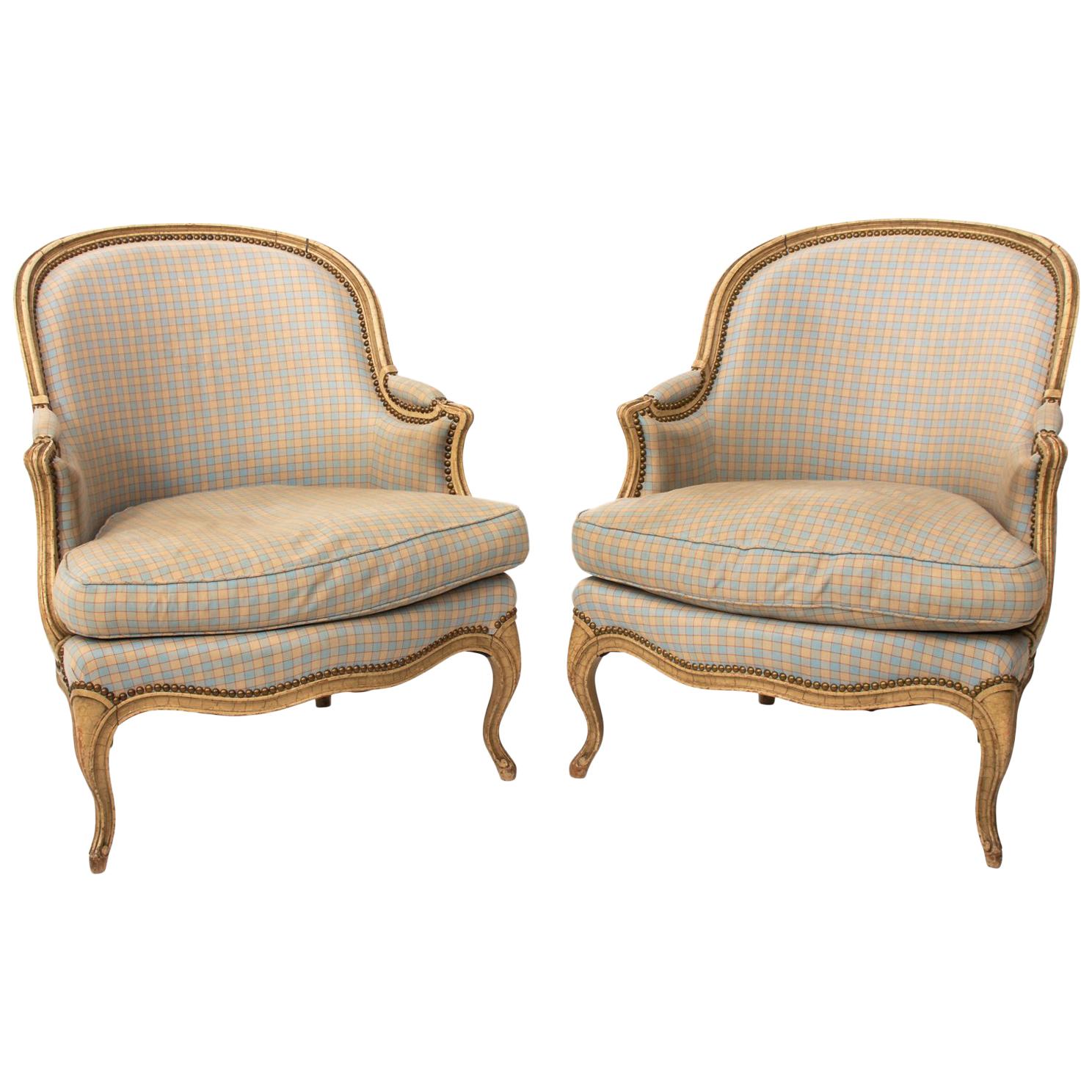 Pair of French Armchairs For Sale