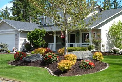 Front yard landscaping designs, DIY ideas, photo gallery and 3D design  software tools. / over by the boys rooms