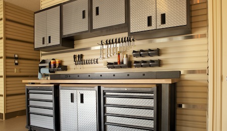 Items to store in garage cabinets: