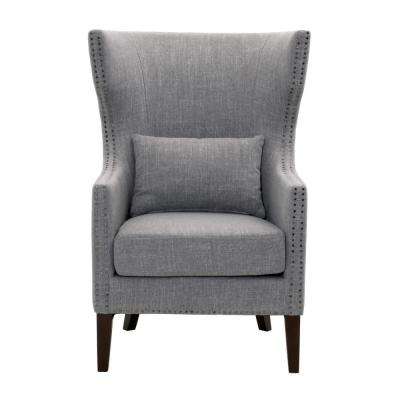Bentley Smoke Grey Upholstered Arm Chair