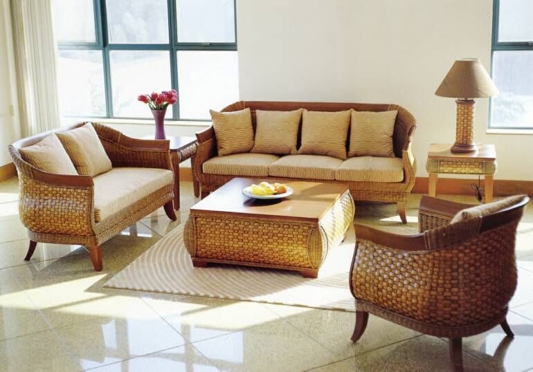 indoor wicker furniture sets for small living room