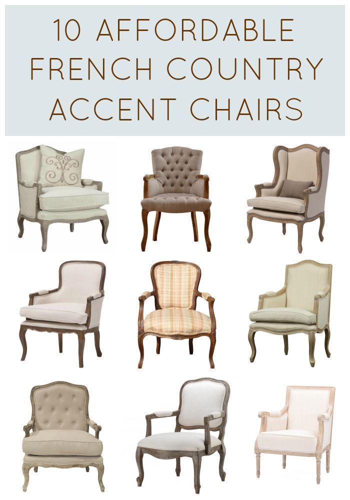 10 Affordable French Country Chairs | Inexpensive French style armchairs  with upholstery | French furniture | Louis XVI French chairs |  Traveller Location