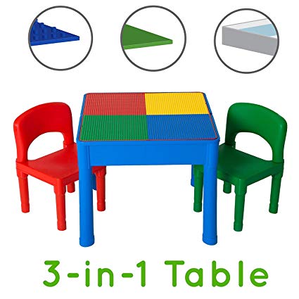 Play Platoon Kids Activity Table Set - 3 in 1 Water Table, Craft Table and