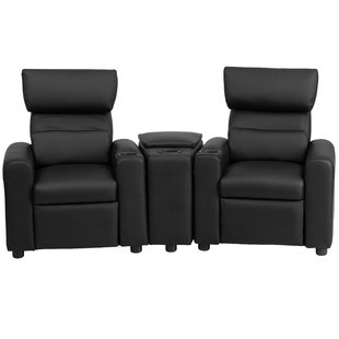Kids Leather Recliner with Storage Compartment and Cup Holder
