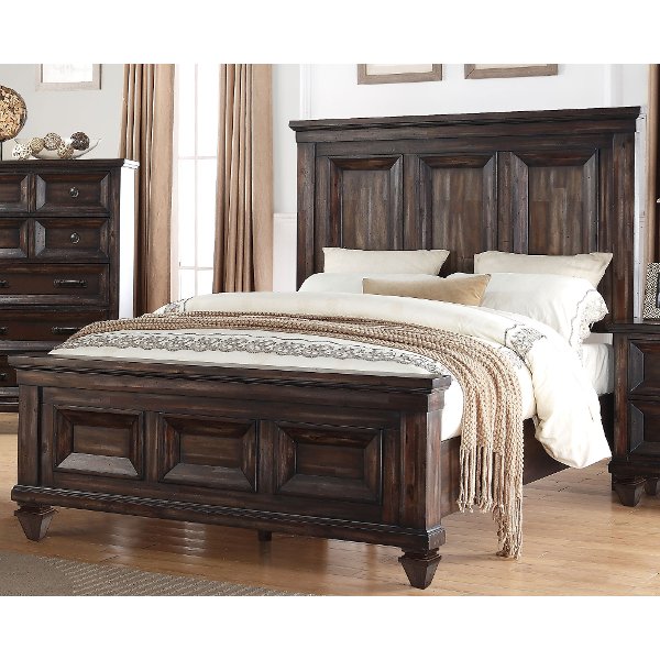 Classic Traditional Brown Traditional King Size Bed - Sevilla