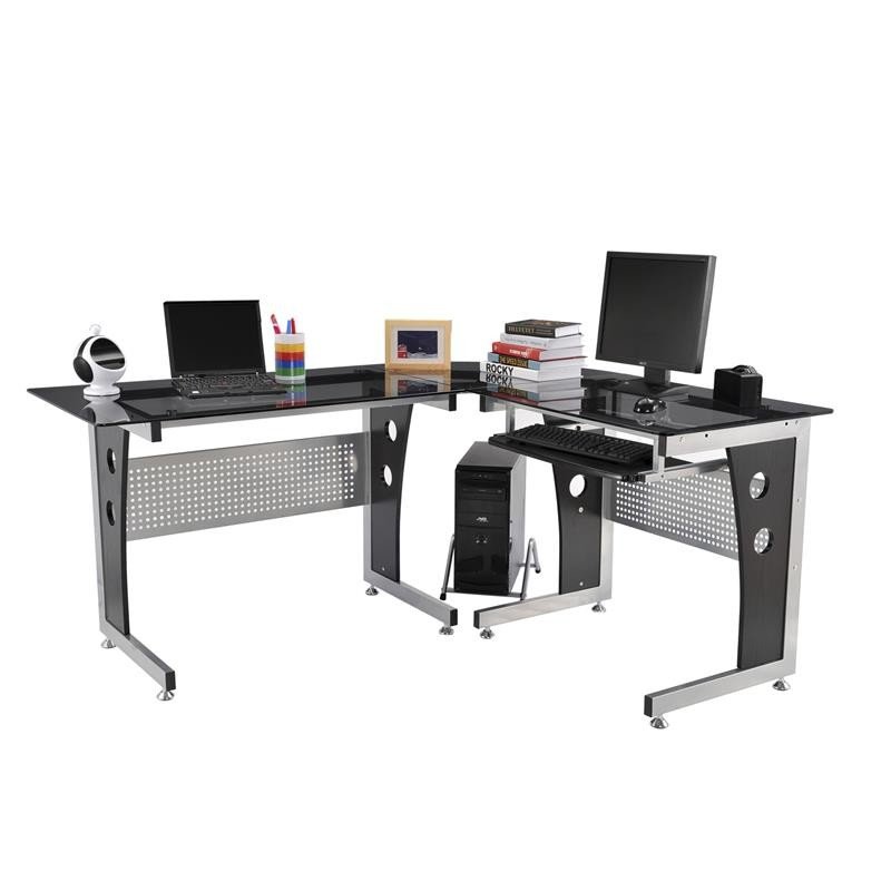 Modern L-Shaped Computer Desk