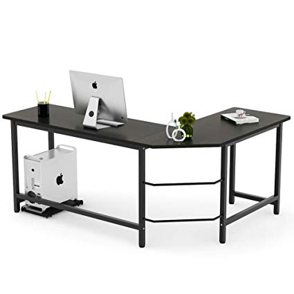 Image Unavailable. Image not available for. Color: Tribesigns Modern L-Shaped  Desk Corner Computer