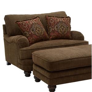 Jackson Furniture Brennan Large Chair and a Half for Formal Living Rooms