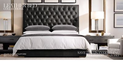 Shop Our Custom Leather Bed Collections