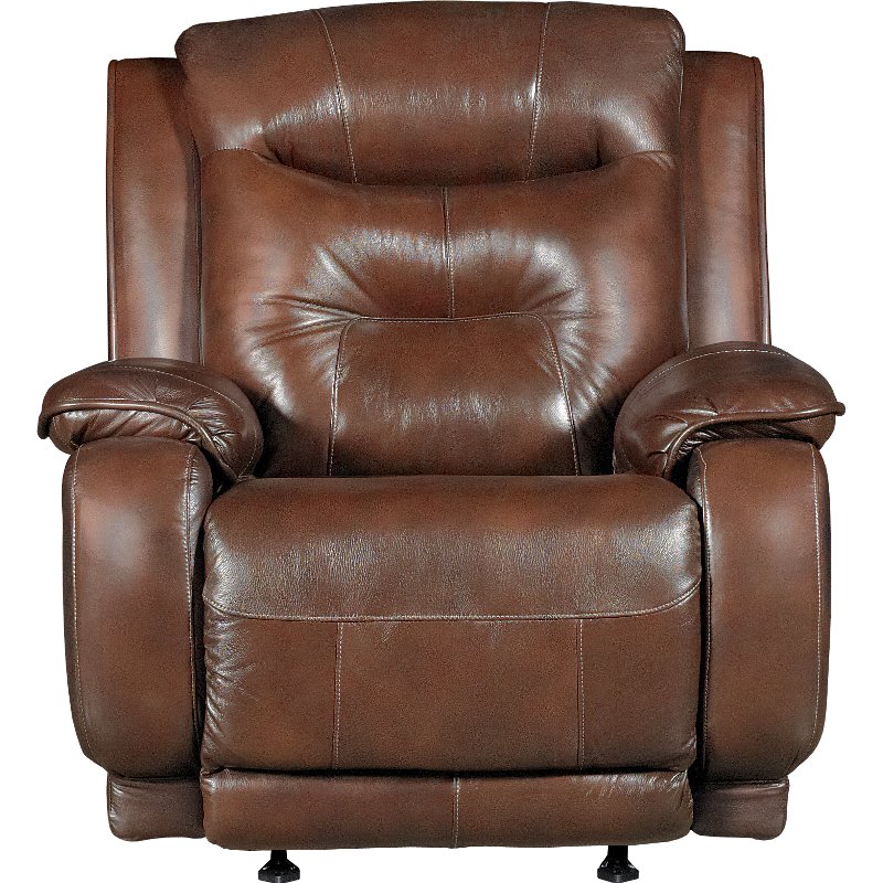 Palazzo Dark Brown Leather-Match Manual Rocker Recliner - Cresent | RC  Willey Furniture Store