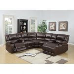 Leather Sectional Recliner Sofa