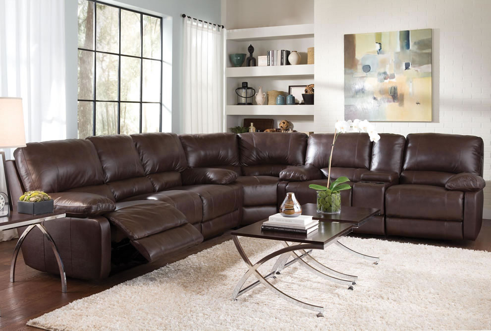 Leather Sectional Sofas With Recliners
