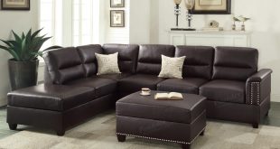 Brown Leather Sectional Sofa - Steal-A-Sofa Furniture Outlet Los Angeles CA