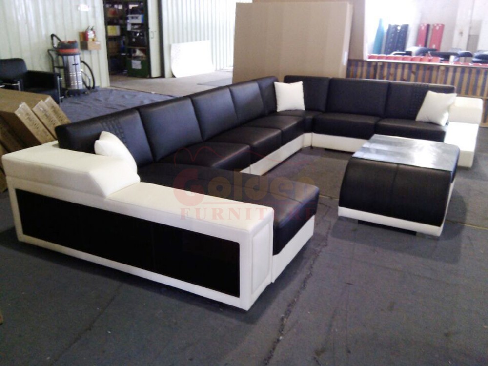 new L shaped leather sofa set designs furniture price A823#