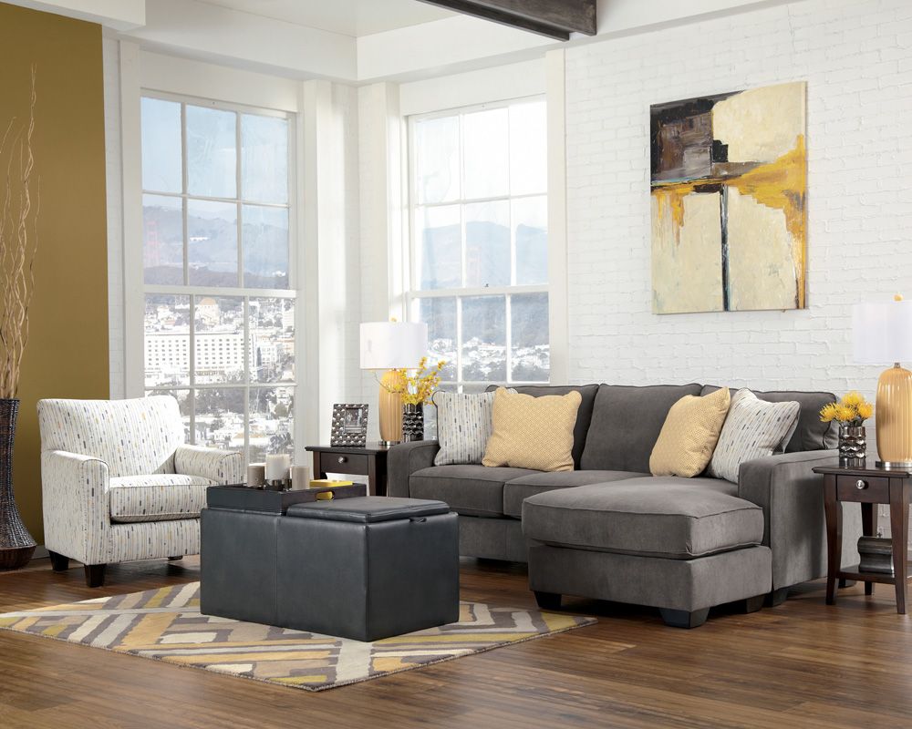 grey sectional with accent chair Living Room Sofa, Living Area, Living Room  Furniture,