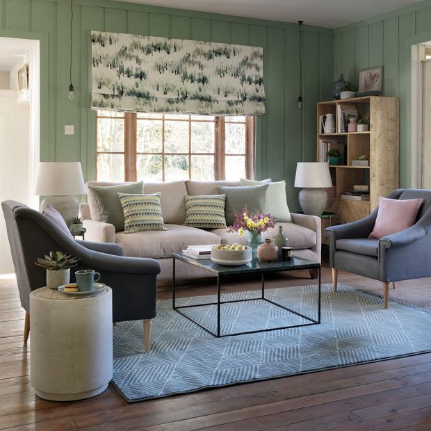 Green living room ideas – redecorate with the colour of the season